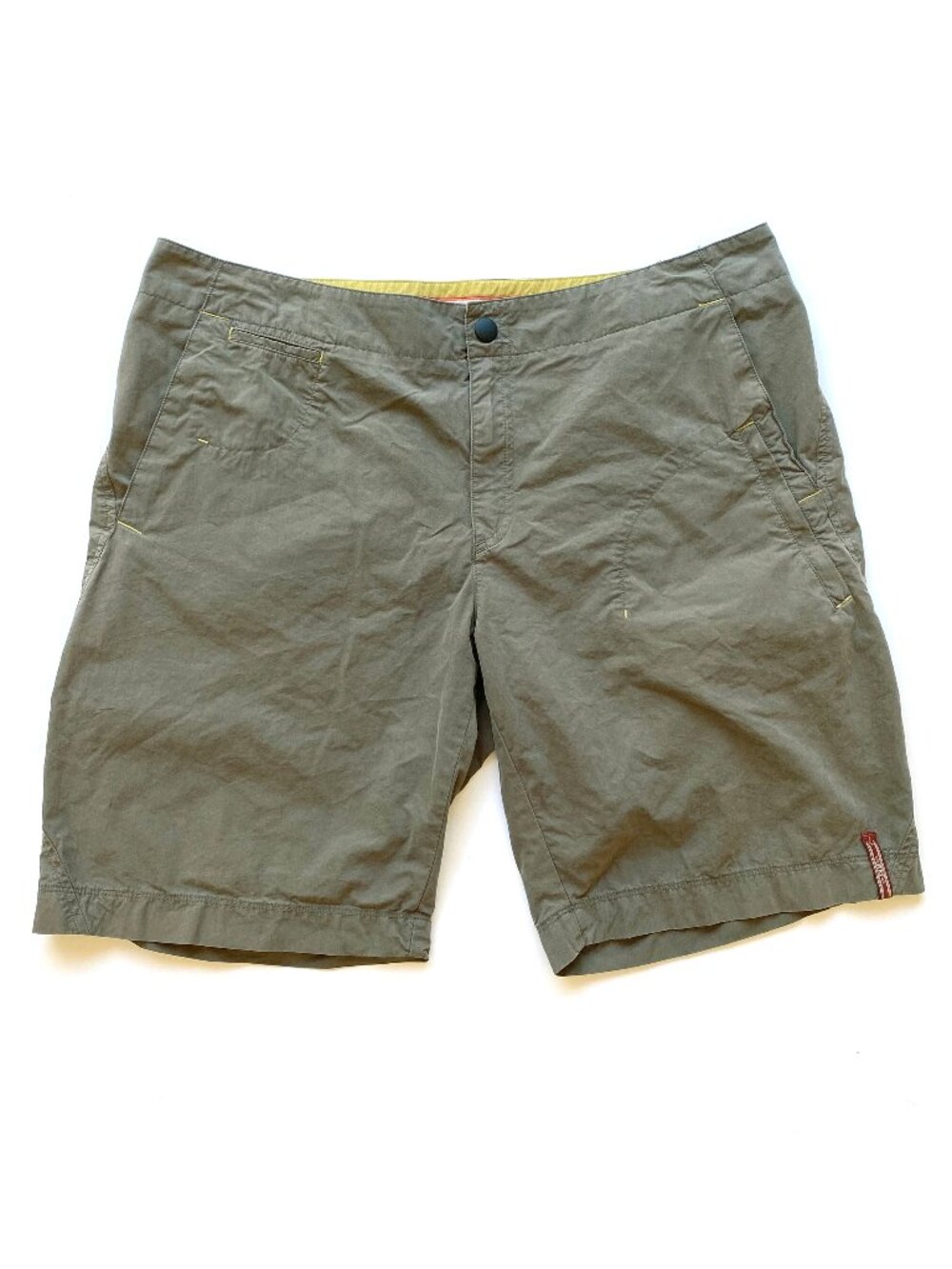 REI Womens Cotton Nylon Hiking Trail Utility Shorts Olive Green Size 16